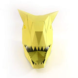 Carnotaurus paper mask front view