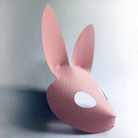3d paper mask for kids - DIY simple bunny mask