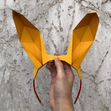 Headband - bunny ears made out of paper
