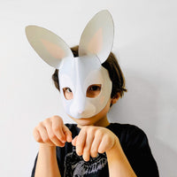 UlIllustrated bunny mask made out of paper