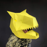 Carnotaurus paper mask DIY digital template dinasaur