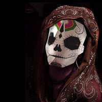 Catrina simple paper mask cosplay for kids