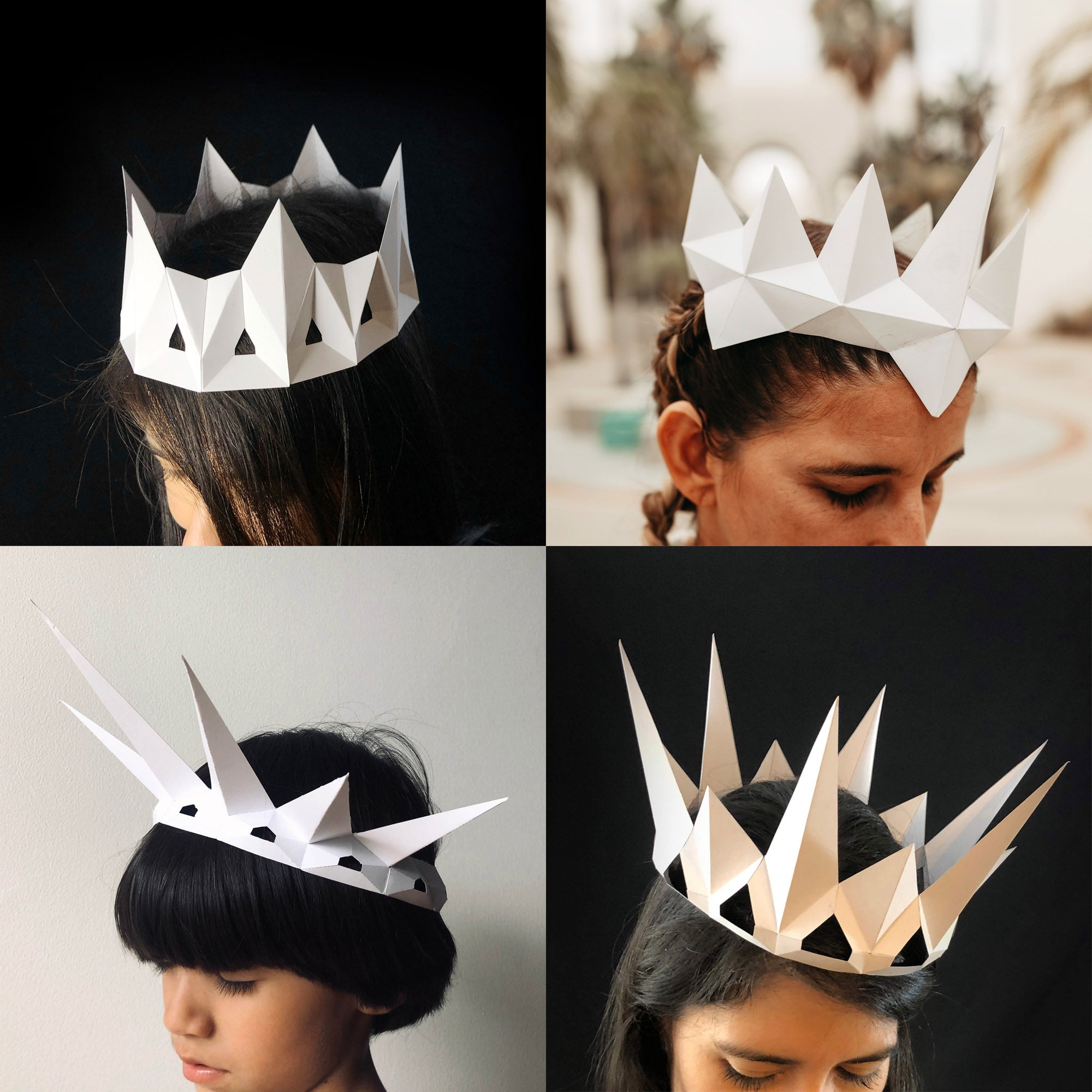 Queen Ravenna Crown Diy Concrete PRINCE PAPER CROWN DIY