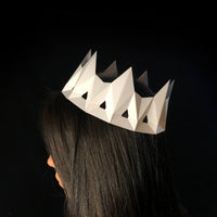 Paper crown gothic style made out of paper
