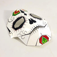 DIY sugar skull paper mask