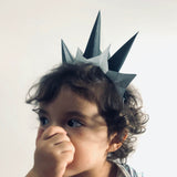 princess crown paper craft headband on baby girl