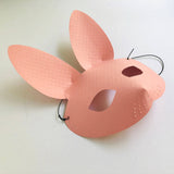 One paper sheet rabbit mask for kids