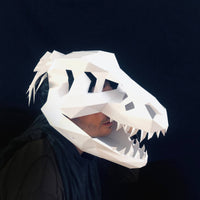 T-REX fossil mask - DIY template