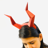 Maleficent devil horns headband on adult